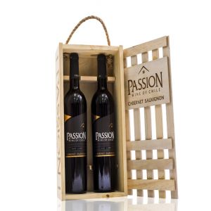 Rượu vang đỏ Passion Cabernet Sauvgnon Hộp gỗ 2 chai 750ml